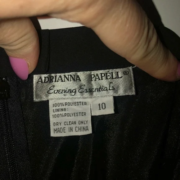 Adrianna Papell Evening Essentials Black A-Line Skirt Size 10 - Picture 4 of 6